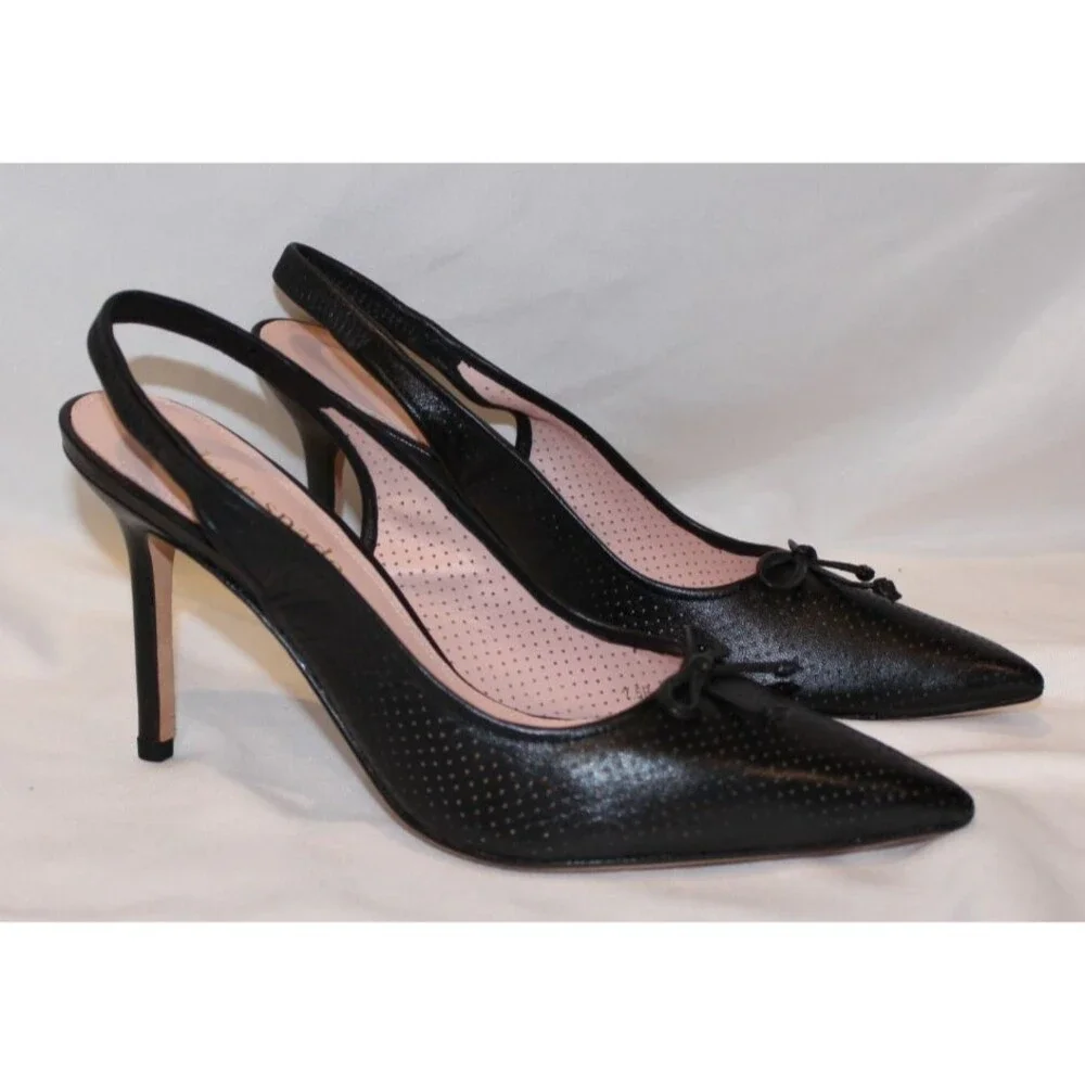 Kate Spade New York Veronica High‎ Nappa Leather Slingback Sandals 7.5 NIB $248